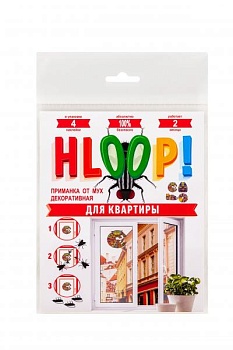 HLOOP! декоративная приманка от мух, 4 декоративных приманки в пакете: коты